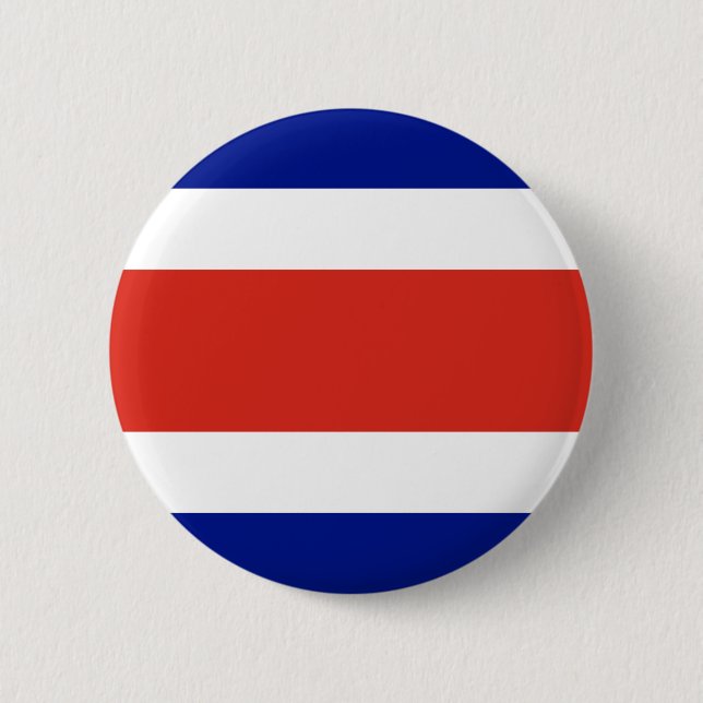 Costa Rica Civil Flag 6 Cm Round Badge (Front)