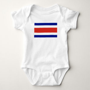 Costa Rica Civil Flag Baby Bodysuit
