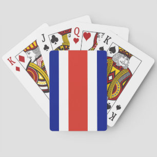 Costa Rica Civil Flag Playing Cards