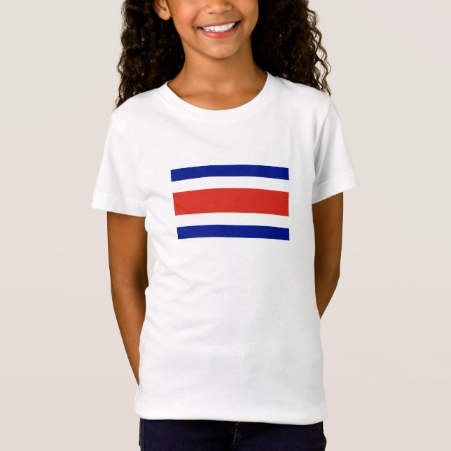 Costa Rica Civil Flag T-Shirt (Front)