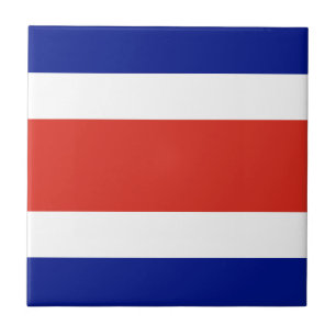 Costa Rica Civil Flag Tile