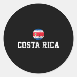 Costa Rica Classic Round Sticker