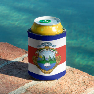 Costa Rica (coat of arms/ flag) Can Cooler