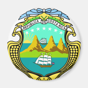 Costa Rica Coat Of Arms Magnet