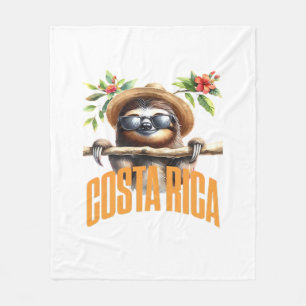 Costa Rica cool sloth Classic T-Shirt Fleece Blanket