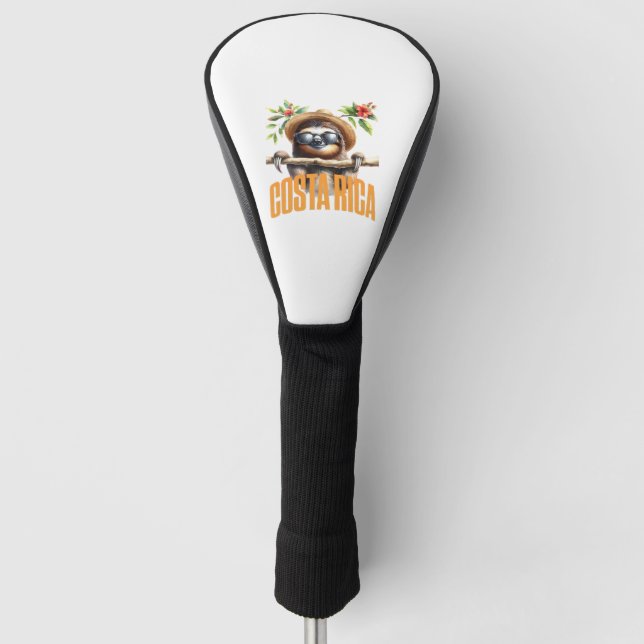 Costa Rica cool sloth Classic T-Shirt Golf Head Cover (Front)