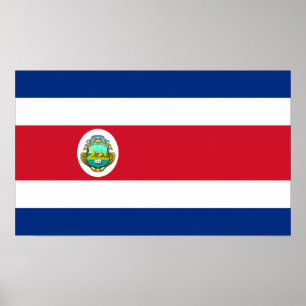 Costa Rica – Costa Rican National Flag Poster
