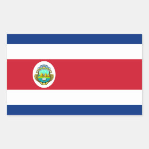 Costa Rica – Costa Rican National Flag Rectangular Sticker