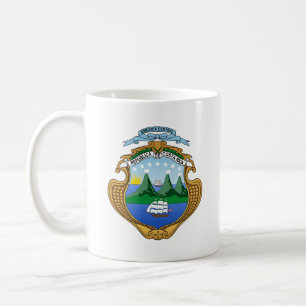 Costa Rica country coat arms symbol emblem flag Coffee Mug