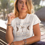 Costa Rica Don't Hurry Be Happy Souvenir T-Shirt<br><div class="desc">Embrace the 'Pura Vida' lifestyle with our Costa Rica Don't Hurry Be Happy Souvenir T-Shirt!  Featuring the playful yet profound phrase 'Don't Hurry Be Happy' amidst vibrant tropical motifs,  this tee captures the essence of Costa Rica's laid-back vibe.</div>