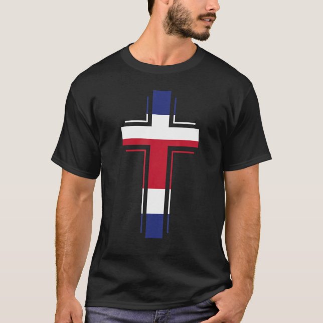 COSTA RICA FAITHFUL CATHOLIC T-Shirt (Front)