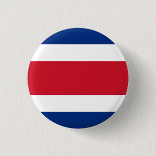 Costa Rica Flag 3 Cm Round Badge