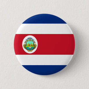 Costa Rica Flag 6 Cm Round Badge