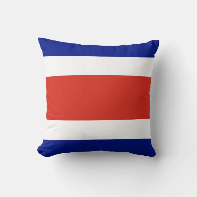 Costa RIca Flag American MoJo Pillow (Front)