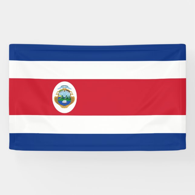Costa Rica flag Banner (Horizontal)