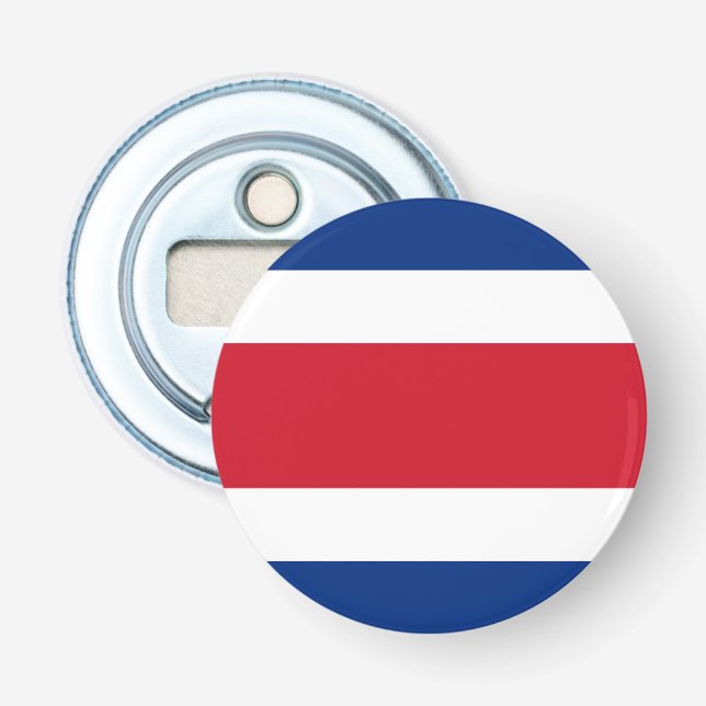 Costa Rica Flag Bottle Opener (Front)