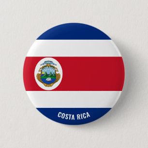 Costa Rica Flag Charming Patriotic 6 Cm Round Badge