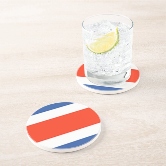 Costa Rica Flag Coaster (Side)
