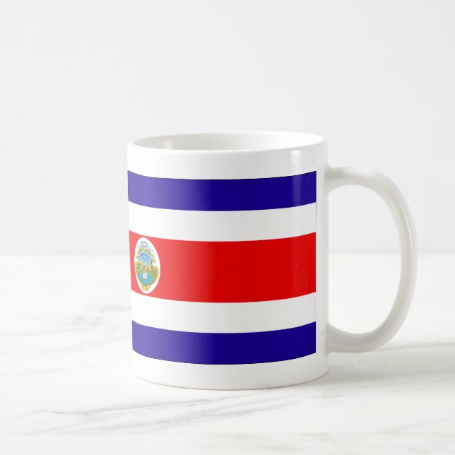 Costa Rica Flag Coffee Mug (Right)
