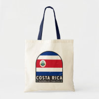 Costa Rica Flag Emblem Distressed Vintage