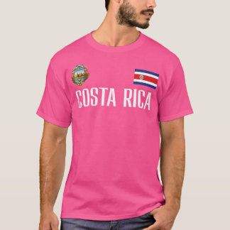 Costa Rica Flag Football Soccer Fan T-Shirt