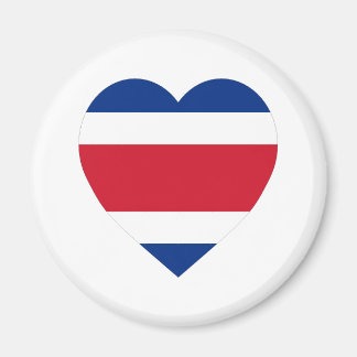 Costa Rica Flag Heart Magnet