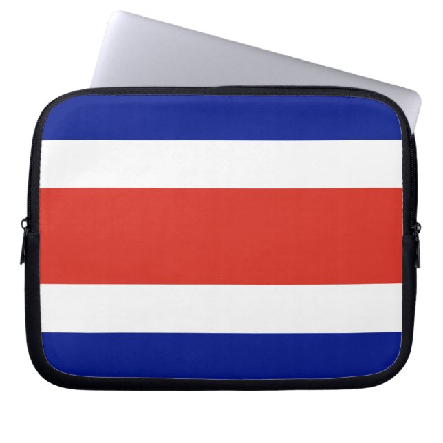Costa Rica Flag Laptop Sleeve (Front)