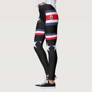 Costa Rica Flag Leggings