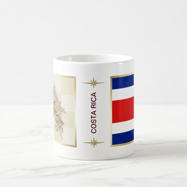 Costa Rica Flag + Map Mug (Center)