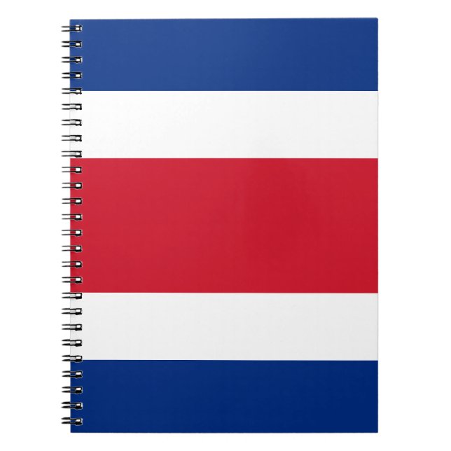 Costa Rica flag Notebook (Front)