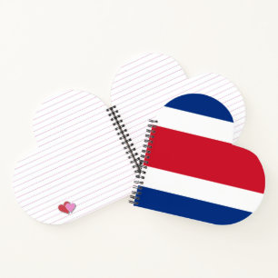 Costa Rica flag Notebook