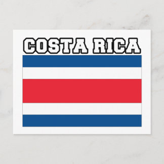 Costa Rica Flag Postcard