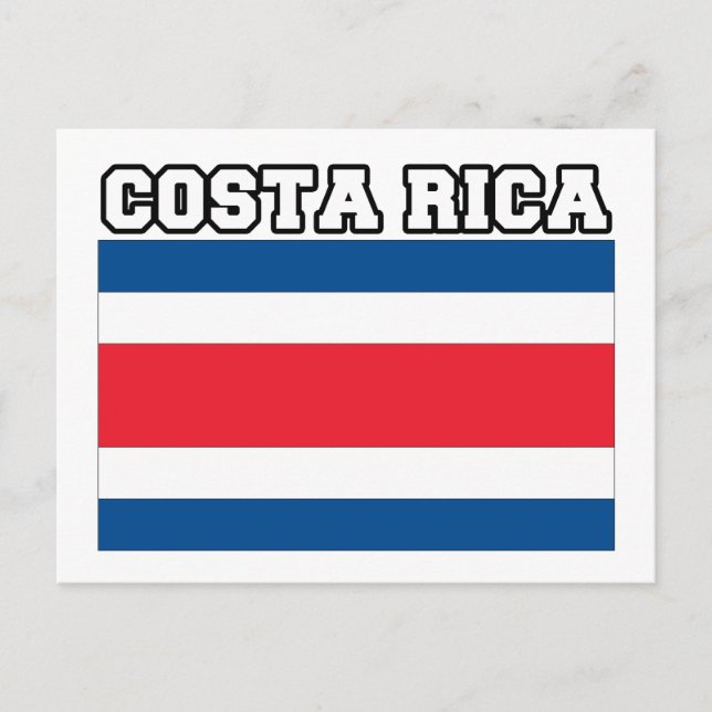Costa Rica Flag Postcard (Front)