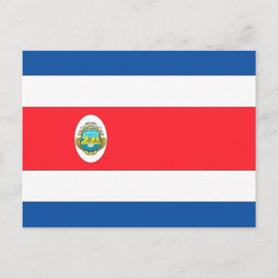 Costa Rica Flag Postcard