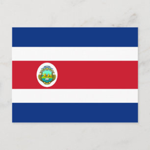 Costa Rica Flag Postcard