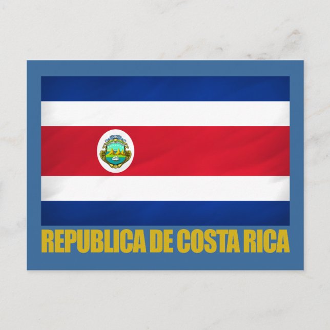 Costa Rica Flag Postcard (Front)