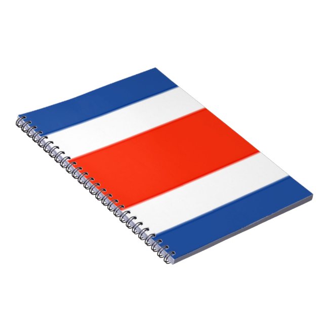 Costa Rica Flag Spiral Notebook (Right Side)