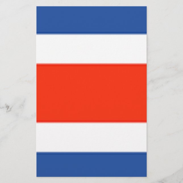 Costa Rica Flag Stationery (Front)