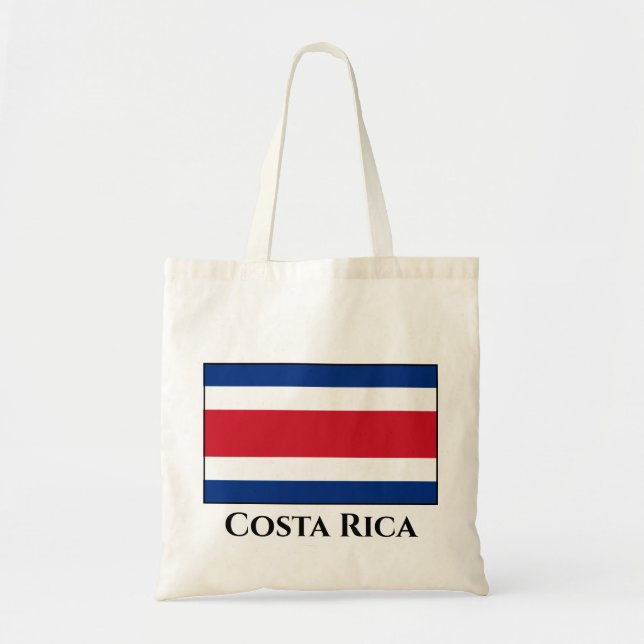Costa Rica Flag Tote Bag (Front)