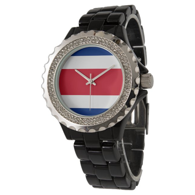 Costa Rica flag Watch (Angled)