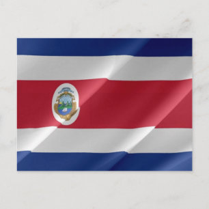 Costa Rica - Flag Waving - Postcard