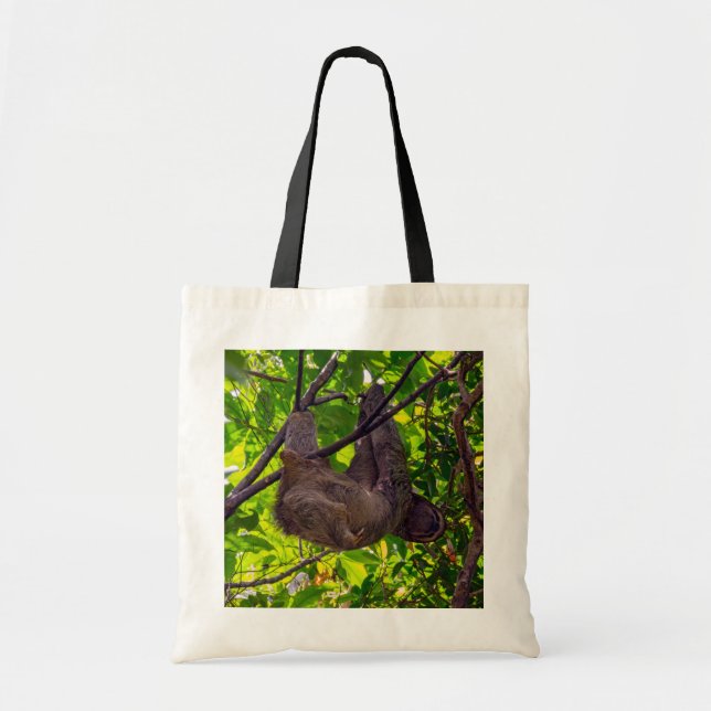Costa Rica - Happy  Lazy Sloth, Antonio Manuel NP Tote Bag (Front)
