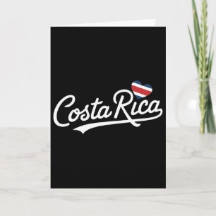 Costa Rica Heart Vacation Tropical Pura Vida Costa Card