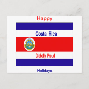 Costa rica holiday postcard