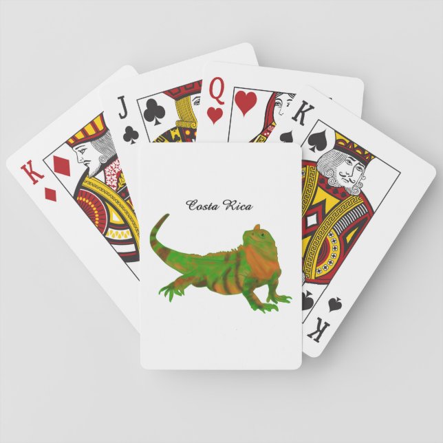 Costa Rica Iguana Playing Cards (Back)