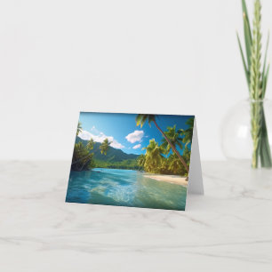 Costa Rica Island Paradise Thank You Card
