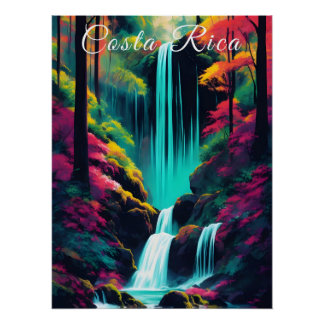 Costa Rica Jungle Travel Poster