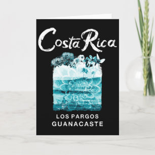 Costa Rica Los Pargos Surfing Vintage Card