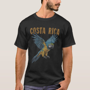 Costa Rica Macaw Pura Vida Shirt Animals Nature Pu