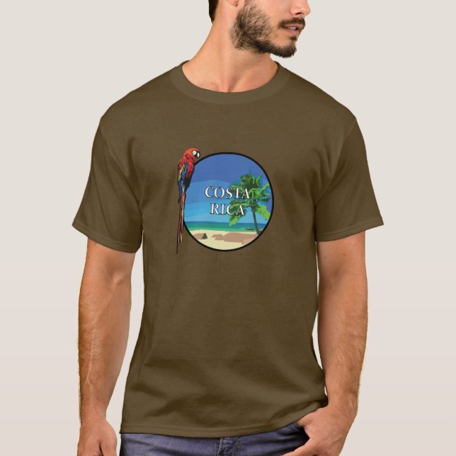 Costa Rica - Men's Basic Dark T-Shirt (Front)